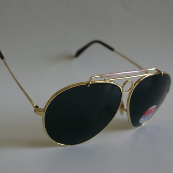 NWT True Vintage 80's/90's Outdoorsman Classic Aviator w/top bar Sunglasses - Picture 2 of 7